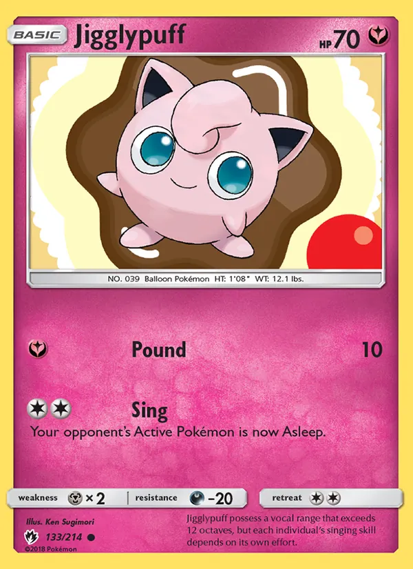 Jigglypuff #133 – Lost Thunder card
