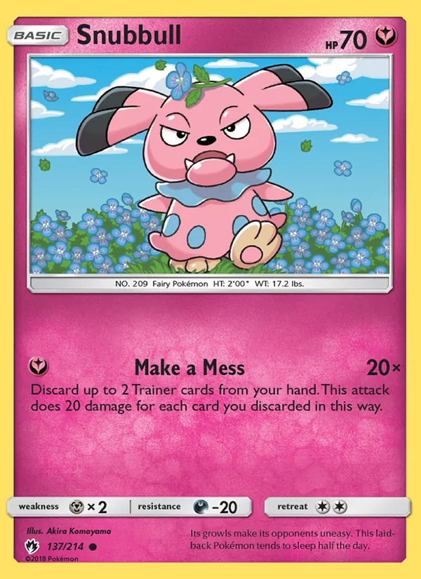 Snubbull #137 – Lost Thunder card