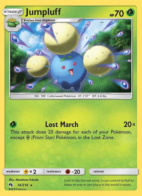 Jumpluff #14 – Lost Thunder card