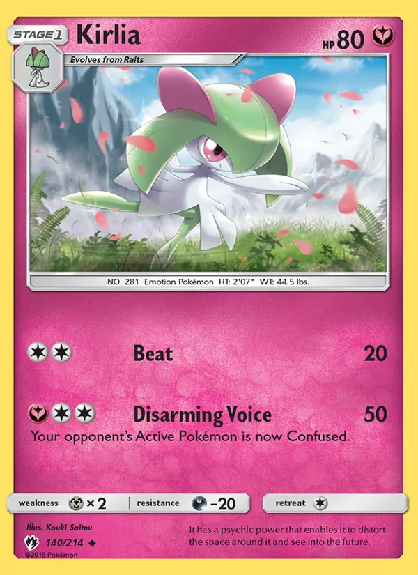 Kirlia #140 – Lost Thunder card