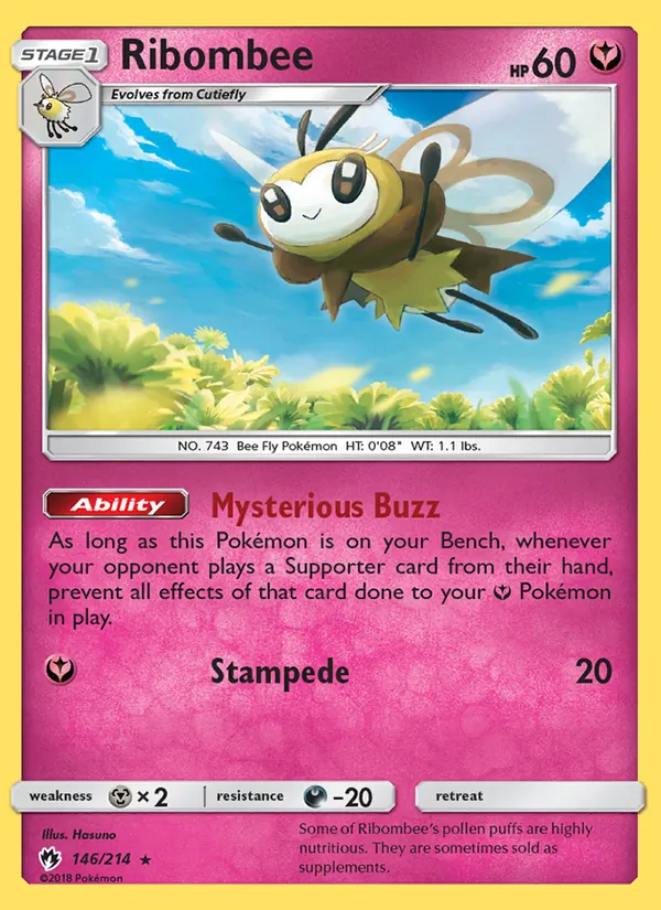 Ribombee #146 – Lost Thunder card