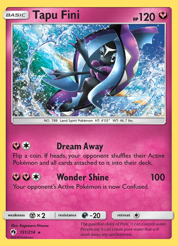 Tapu Fini #151 – Lost Thunder card