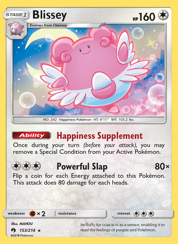 Blissey #153 – Lost Thunder card