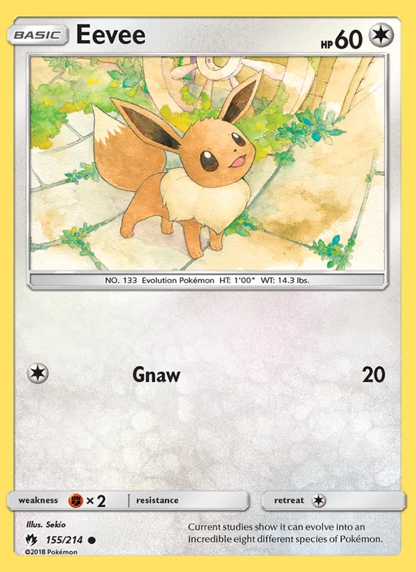 Eevee #155 – Lost Thunder card