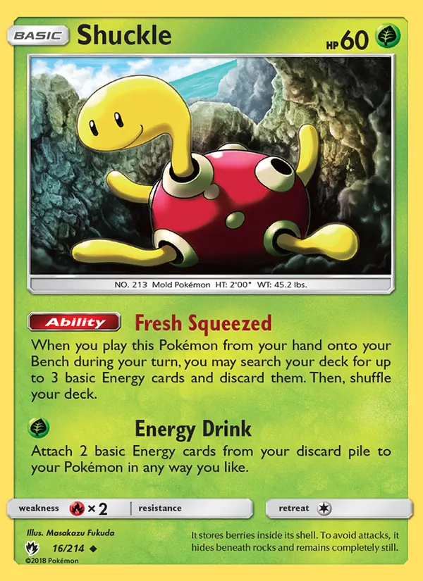 Shuckle #16 – Lost Thunder card