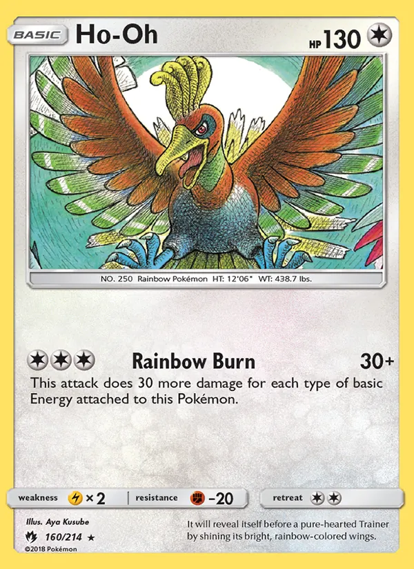 Ho-Oh #160 – Lost Thunder card