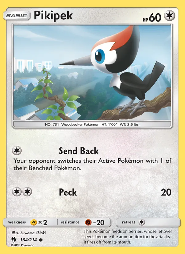 Pikipek #164 – Lost Thunder card