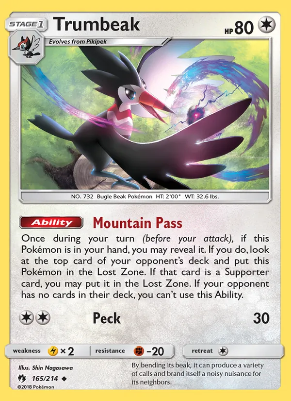 Trumbeak #165 – Lost Thunder card
