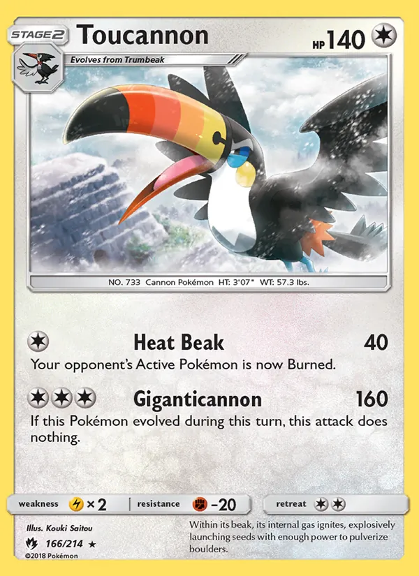 Toucannon #166 – Lost Thunder card