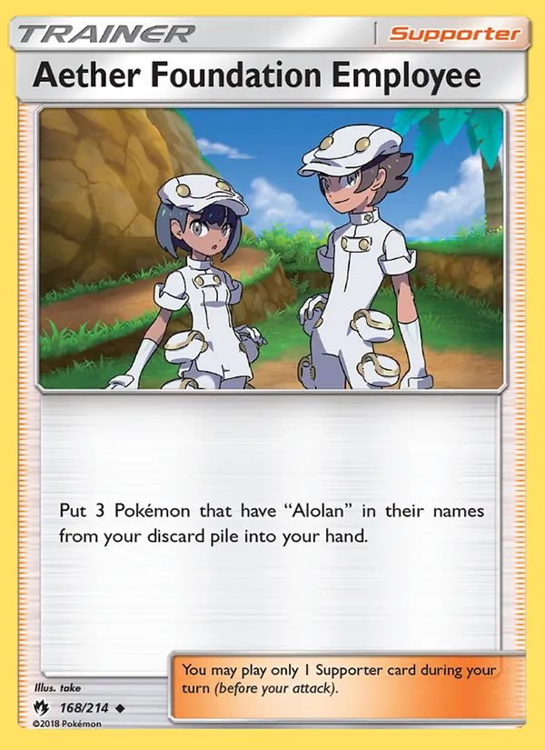 Aether Foundation Employee #168 – Lost Thunder card