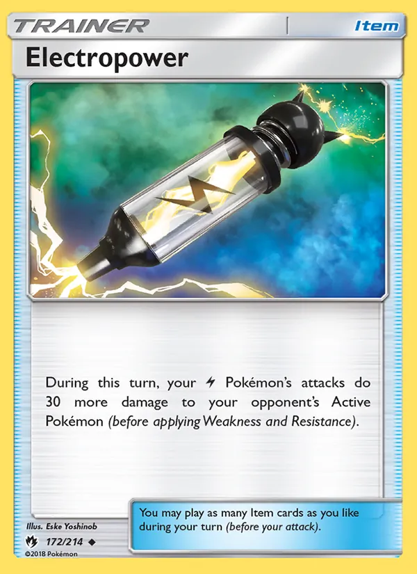 Electropower #172 – Lost Thunder card