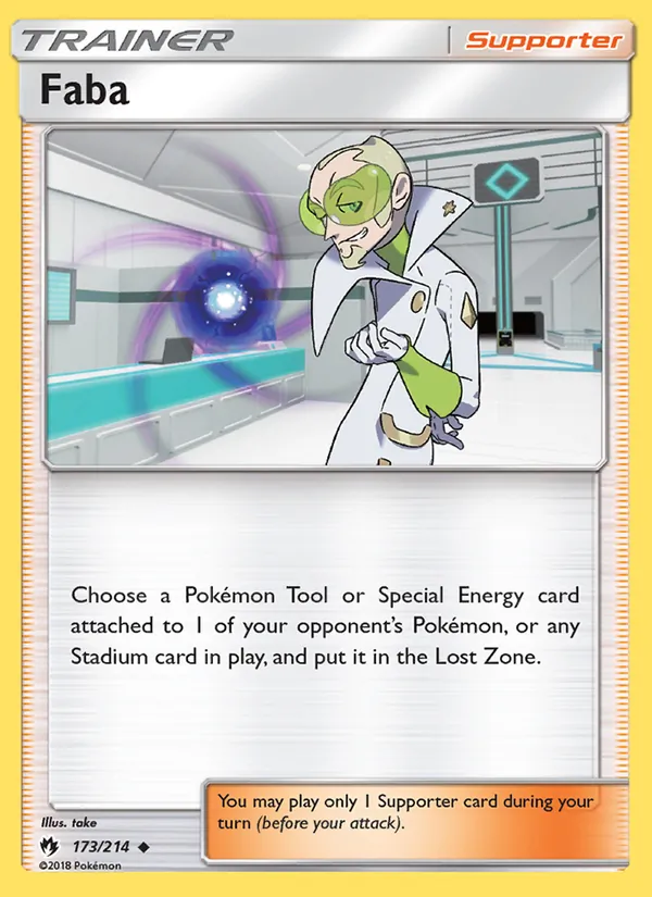 Faba #173 – Lost Thunder card