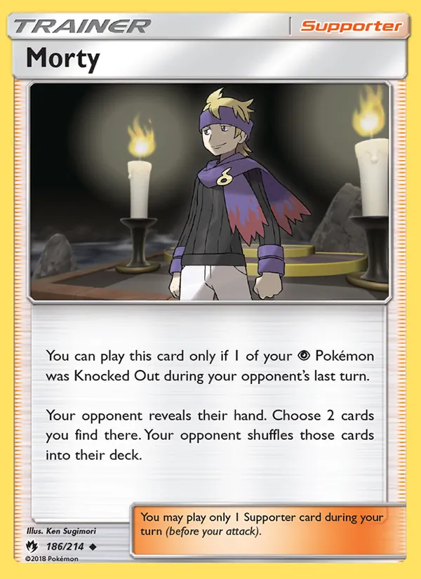 Morty #186 – Lost Thunder card