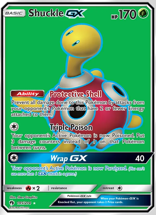 Shuckle GX #195 – Lost Thunder card