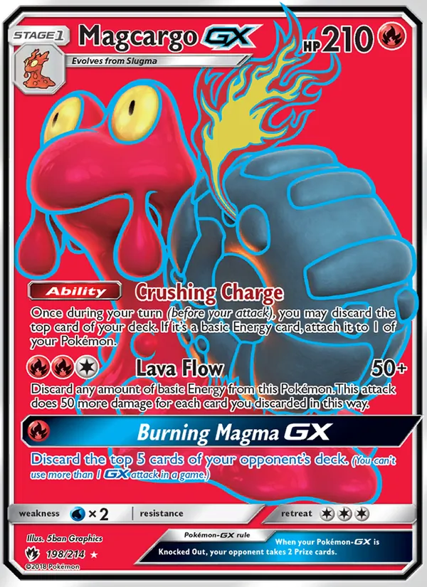 Magcargo GX #198 – Lost Thunder card