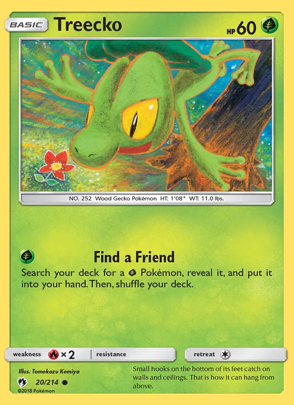 Treecko #20 – Lost Thunder card