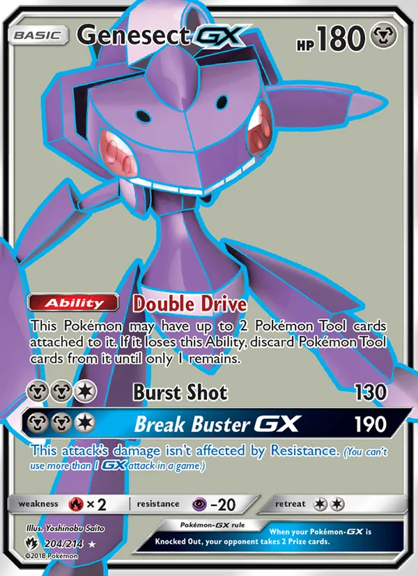 Genesect GX #204 – Lost Thunder card