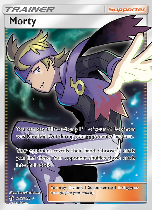 Morty #212 – Lost Thunder card