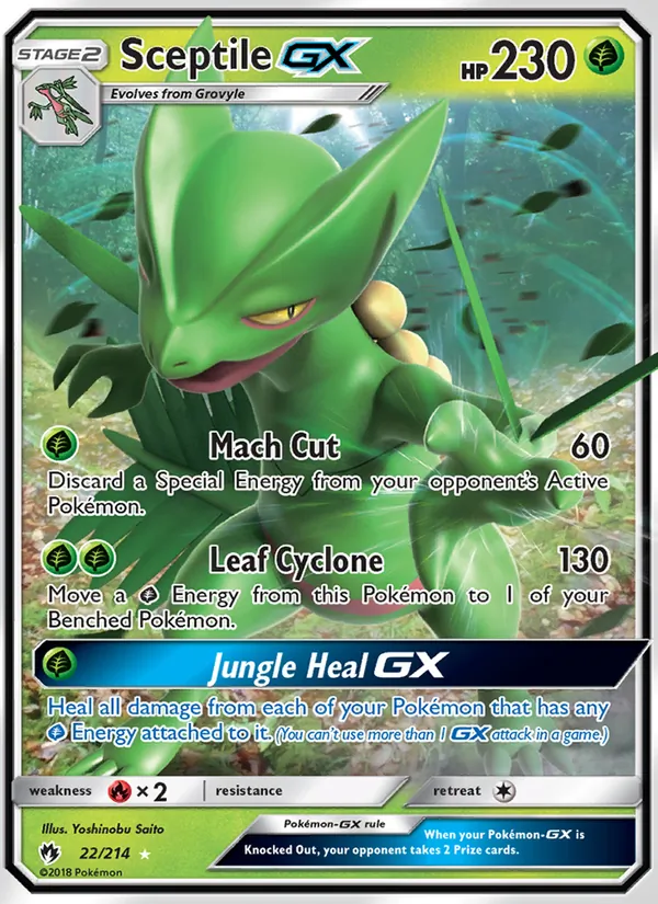 Sceptile GX #22 – Lost Thunder card