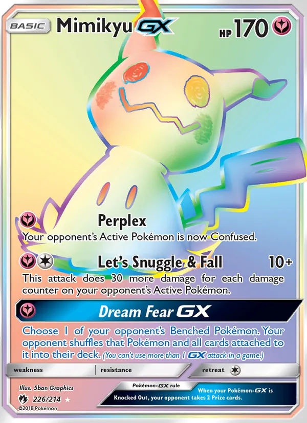 Mimikyu GX #226 – Lost Thunder card