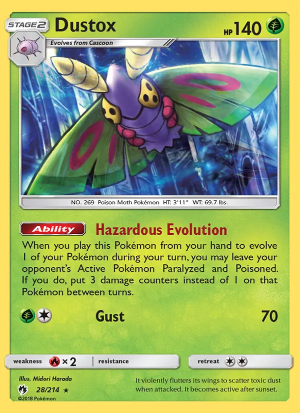 Dustox #28 – Lost Thunder card