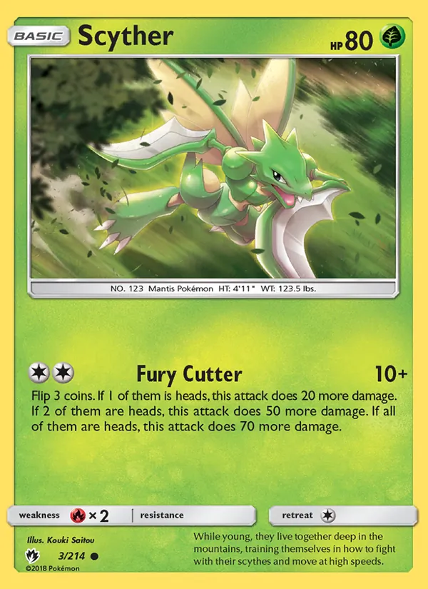 Scyther #3 – Lost Thunder card