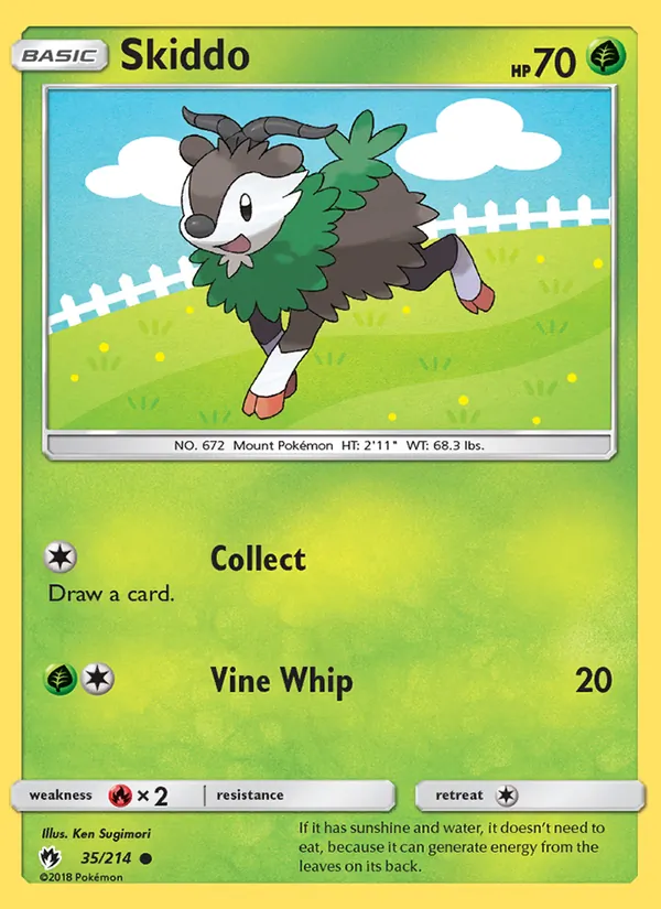 Skiddo #35 – Lost Thunder card