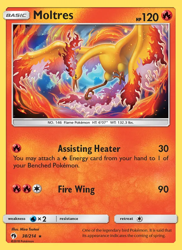 Moltres #38 – Lost Thunder card