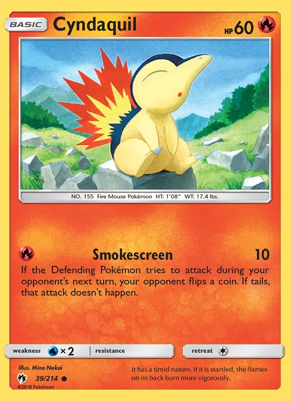 Cyndaquil #39 – Lost Thunder card