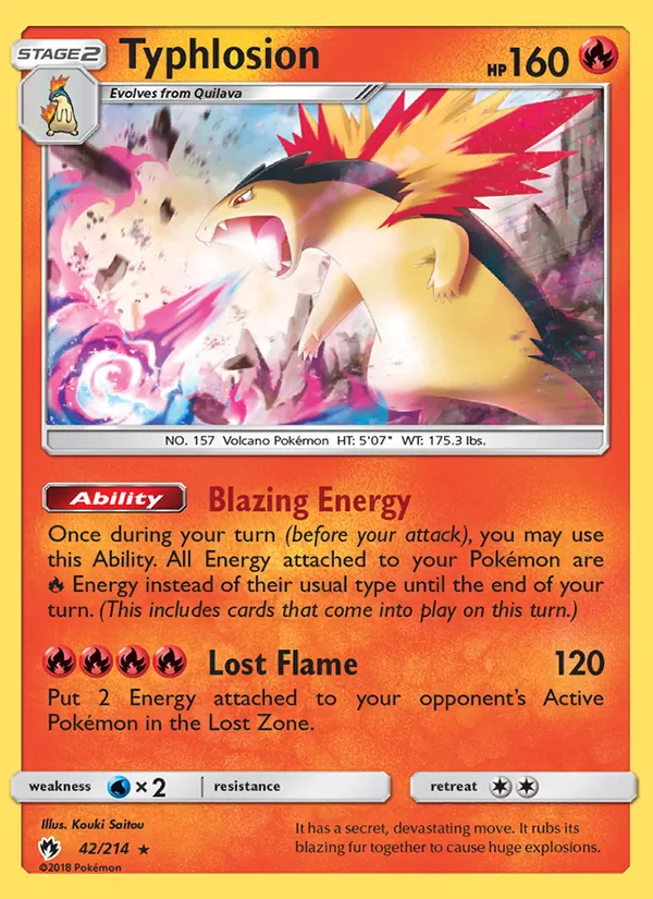 Typhlosion #42 – Lost Thunder card