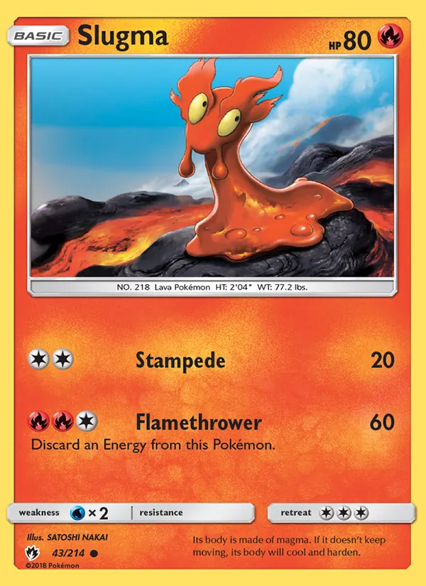 Slugma #43 – Lost Thunder card