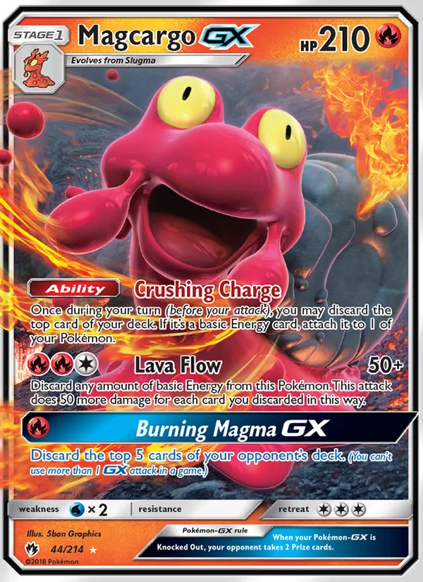 Magcargo GX #44 – Lost Thunder card