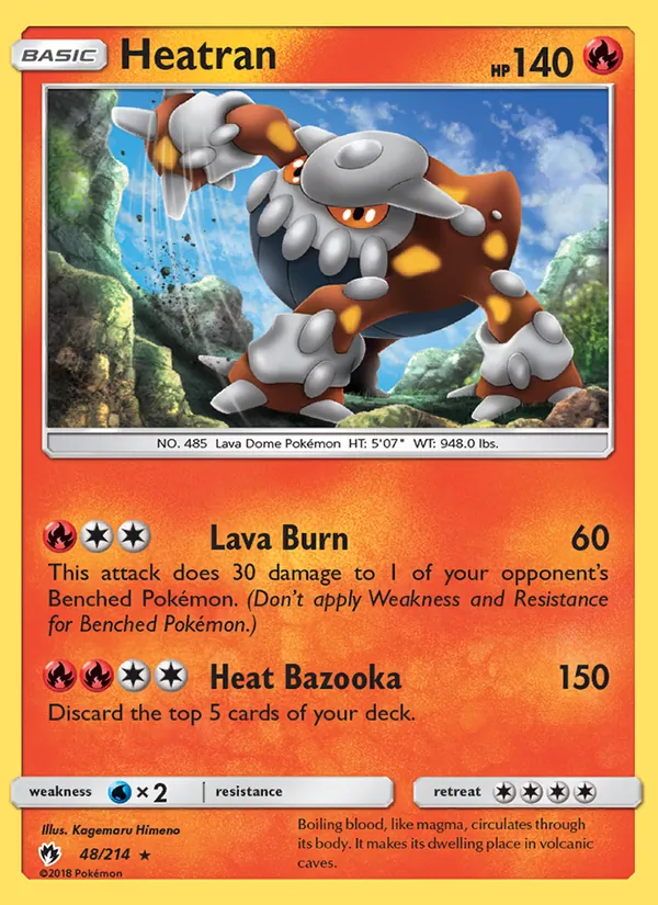Heatran #48 – Lost Thunder card