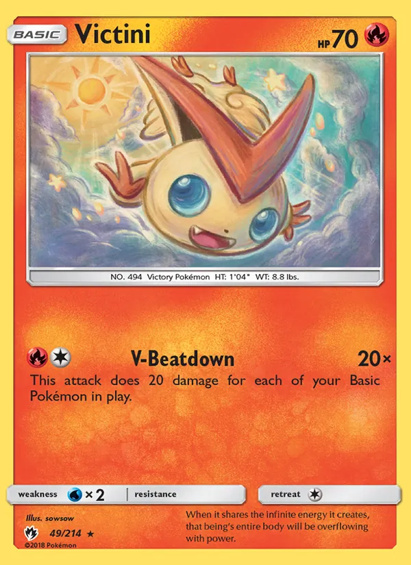 Victini #49 – Lost Thunder card