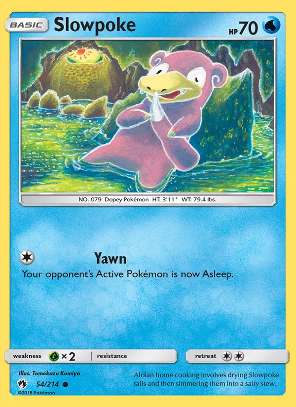 Slowpoke #54 – Lost Thunder card
