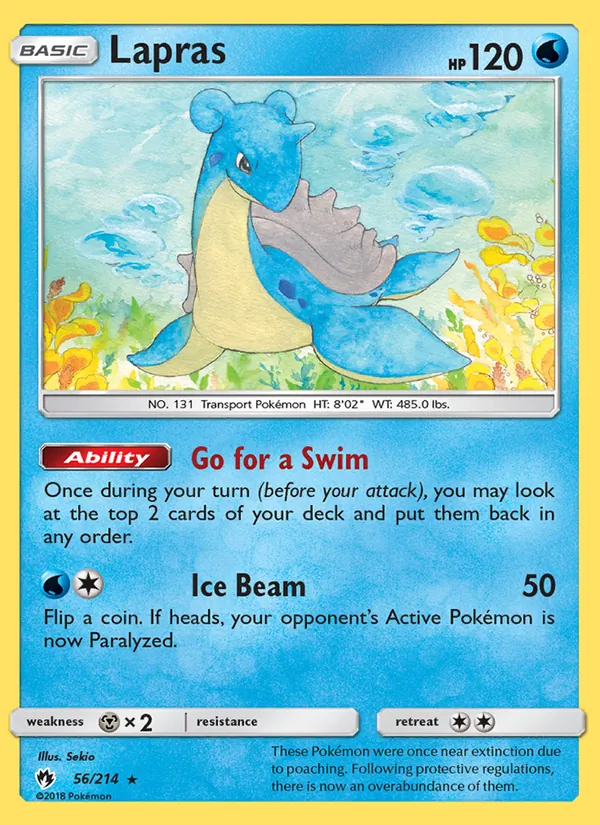 Lapras #56 – Lost Thunder card