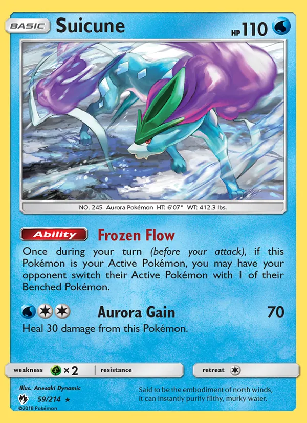 Suicune #59 – Lost Thunder card