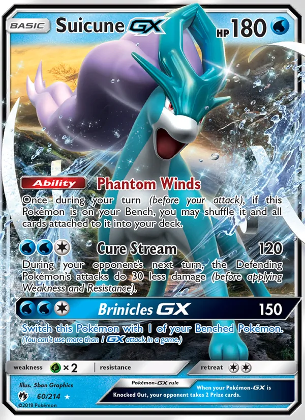 Suicune GX #60 – Lost Thunder card