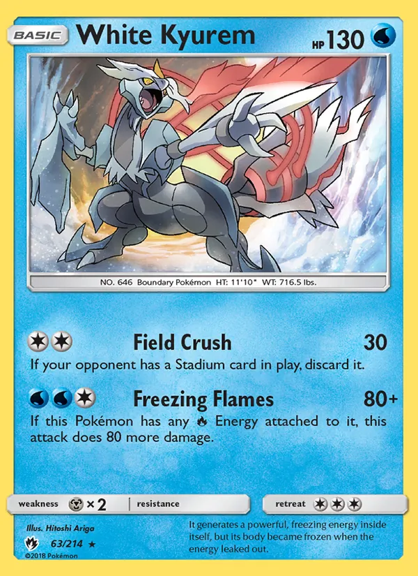 White Kyurem #63 – Lost Thunder card
