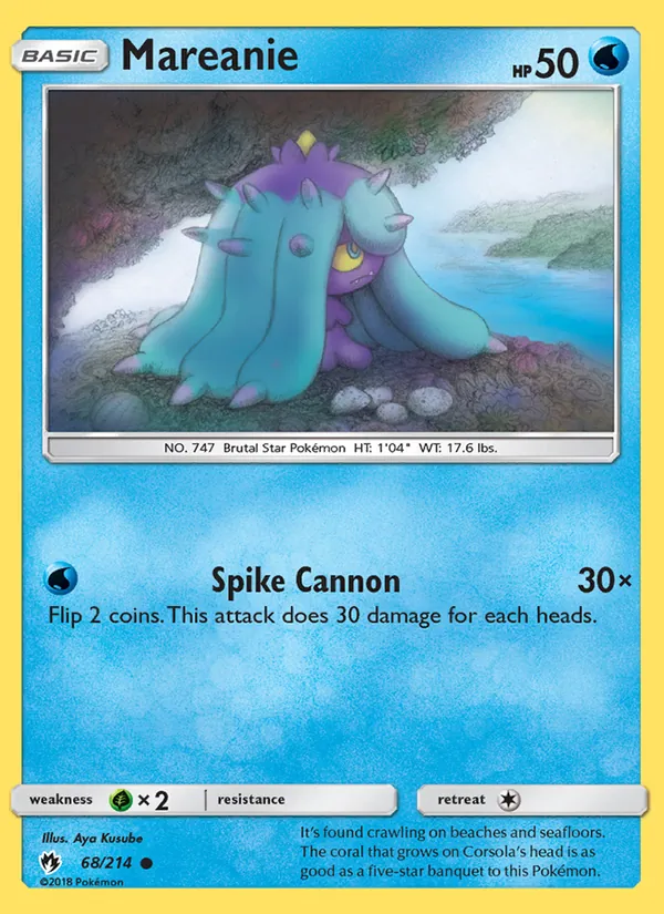 Mareanie #68 – Lost Thunder card