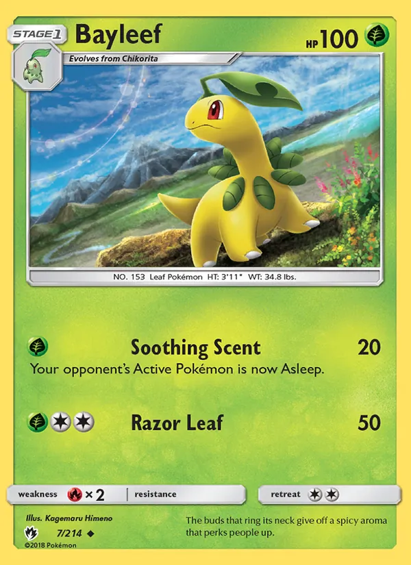 Bayleef #7 – Lost Thunder card