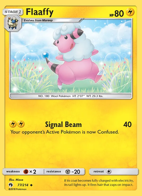 Flaaffy #77 – Lost Thunder card