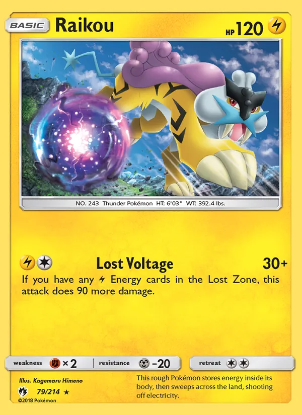 Raikou #79 – Lost Thunder card