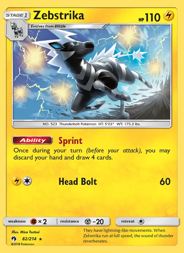 Zebstrika #82 – Lost Thunder card