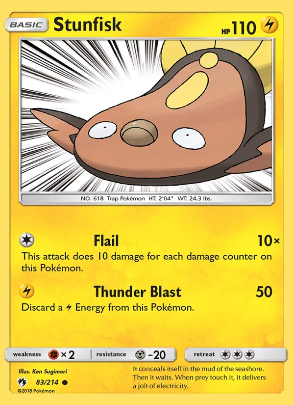Stunfisk #83 – Lost Thunder card