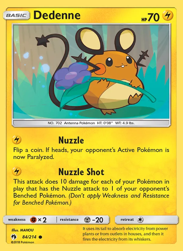 Dedenne #84 – Lost Thunder card