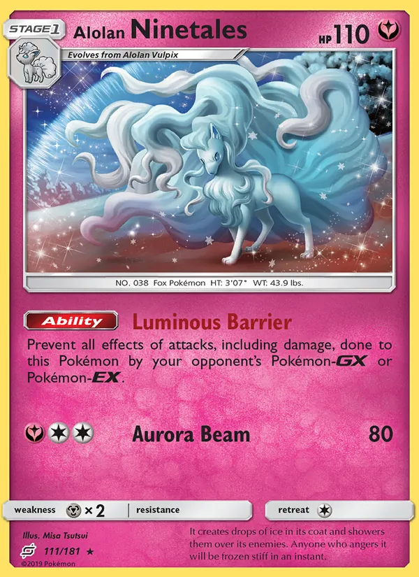 Alolan Ninetales #111 – Team Up card
