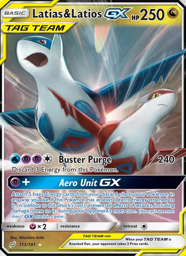 Latias & Latios GX #113 – Team Up card