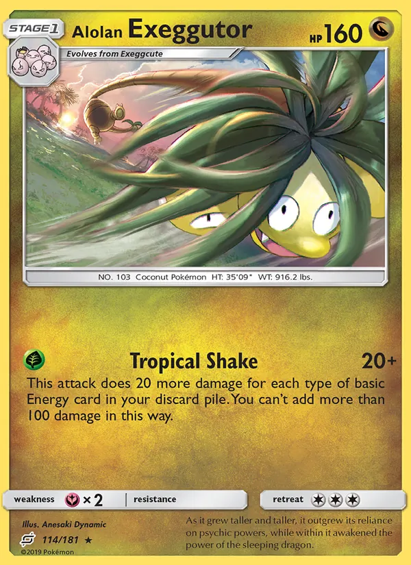Alolan Exeggutor #114 – Team Up card