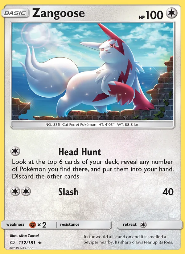 Zangoose #132 – Team Up card